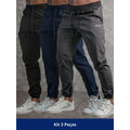 Kit com 3 Calças Jogger Tactel Void com Elastano