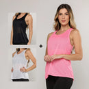 Kit 3 Regatas Lisas Dry Costas Nadador