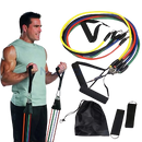 Kit Elástico Para Treino e Musculação em Casa